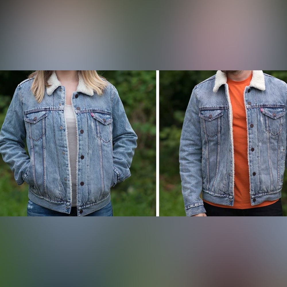 Levi’s sherpa lined trucker jacket. Size S.
